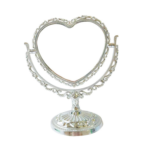 Tabletop Makeup Mirror Vintage Desktop Stand Mirror for Hotel Vanity B