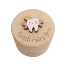 Wooden Tooth Storage Box Tooth Holder for Birthday Gift Baby Shower Ch
