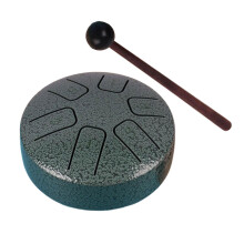 Tongue Drum 6 Notes 3.8 inch with Mallets Mini Hand Drum for Musical C