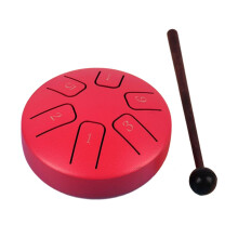 Tongue Drum 6 Notes 3.8 inch with Mallets Mini Hand Drum for Musical C