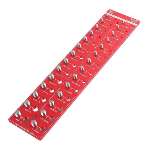 Nut and Bolt Thread Checker Bolt and Nut Identifier Gauge for Auto Mec