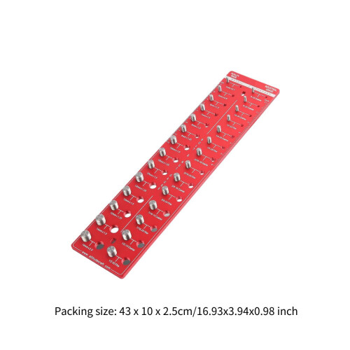 Nut and Bolt Thread Checker Bolt and Nut Identifier Gauge for Auto Mec 1