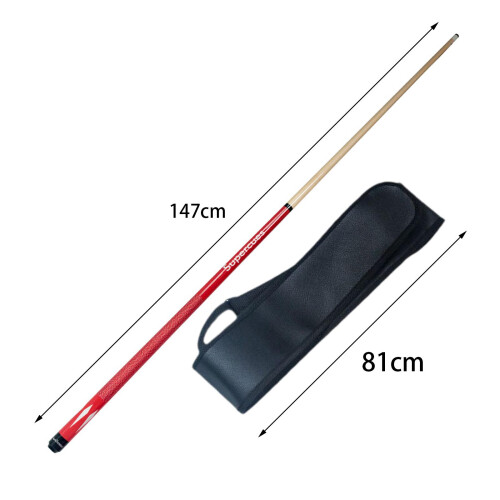 Pool Cue Stick Two Section 58" Segmented Pool Stick for Bar Office Poo 1