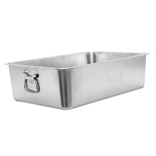 Stainless Steel Cat Litter Tray with Handle Lightweight Rabbit Kitten