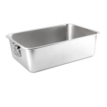 Stainless Steel Cat Rabbit Litter Box Smooth Edge Rustproof Kitten Pot