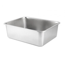 Stainless Steel Cat Rabbit Litter Box Smooth Edge Rustproof Kitten Pot