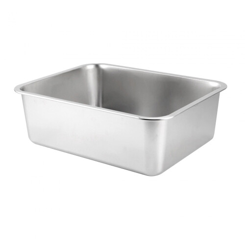Stainless Steel Cat Rabbit Litter Box Smooth Edge Rustproof Kitten Pot