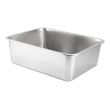 Stainless Steel Cat Rabbit Litter Box Smooth Edge Rustproof Kitten Pot