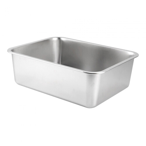 Stainless Steel Cat Rabbit Litter Box Smooth Edge Rustproof Kitten Pot