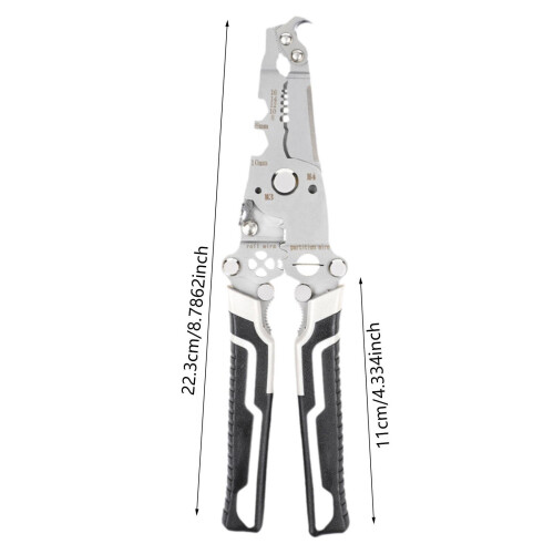 Wire Cutter Home Industrial Improvement Foldable Wire Stripper Crimper 1