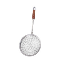 Strainer Ladle Oil Filter Versatile Wooden Handle Kitchen Tool Skimmer