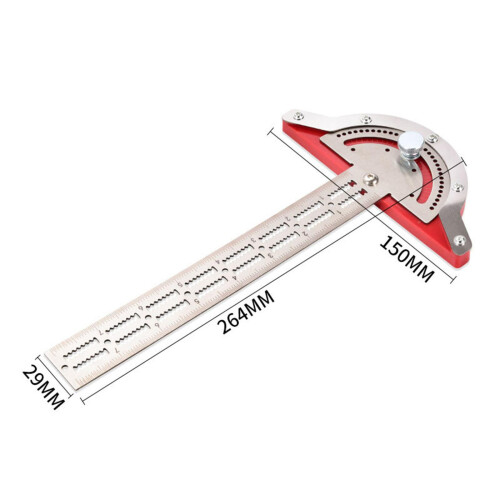 T Ruler Multi Angle Ruler Protractor Measure Tool for Woodworkers Vers 1
