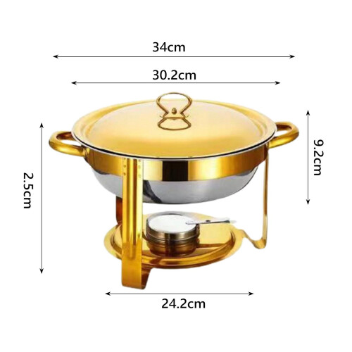 Chafing Dish with Lid Buffet Server and Warmer for Household Parties B 1
