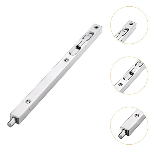 Flush Bolt Latch Replacement Sturdy Stainless Steel for Home Apartment 2