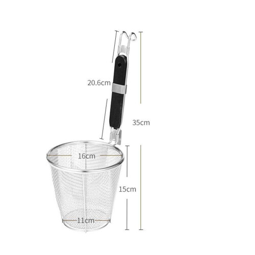 Frying Basket Skimmer Kitchen Mesh Strainer for Chicken Barbecue Onion 1