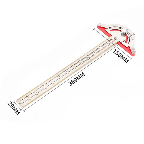 T Ruler Multi Angle Ruler Protractor Measure Tool for Woodworkers Vers 1