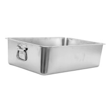 Stainless Steel Cat Litter Tray with Handle Lightweight Rabbit Kitten