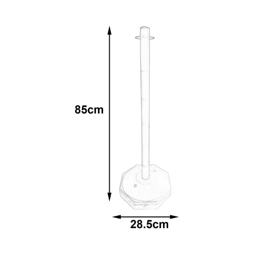 33inch Traffic Post Cone Parking Post with Fillable Base for Traffic C 1