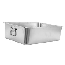 Stainless Steel Cat Litter Tray with Handle Lightweight Rabbit Kitten