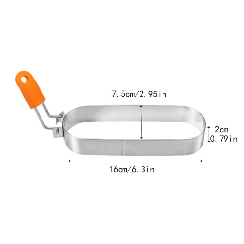 Fried Egg Ring for Griddle Breakfast Cafe Dessert Shop Cooker Kitchen 1