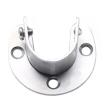 Closet Pole Socket Stainless Steel for Clothes Lever Wardrobe Closet R