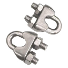 2 Pieces Wire Rope Clamps Reliable Fixing Fastener for Banners Fences