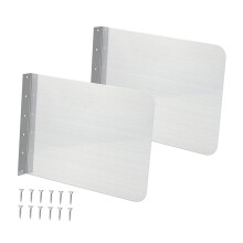 2x Stainless Steel Side Splash Guard Hand Washing Basin Guard for Bath
