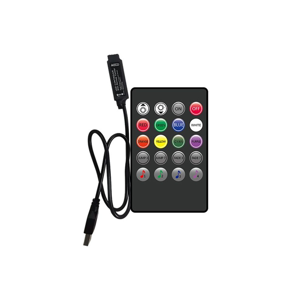 5V Music Rgb Controler Usb Control 20Key Rgb Controller Ir Wireless Music Sync Dimmer For Led S Strips Light 4711371717317