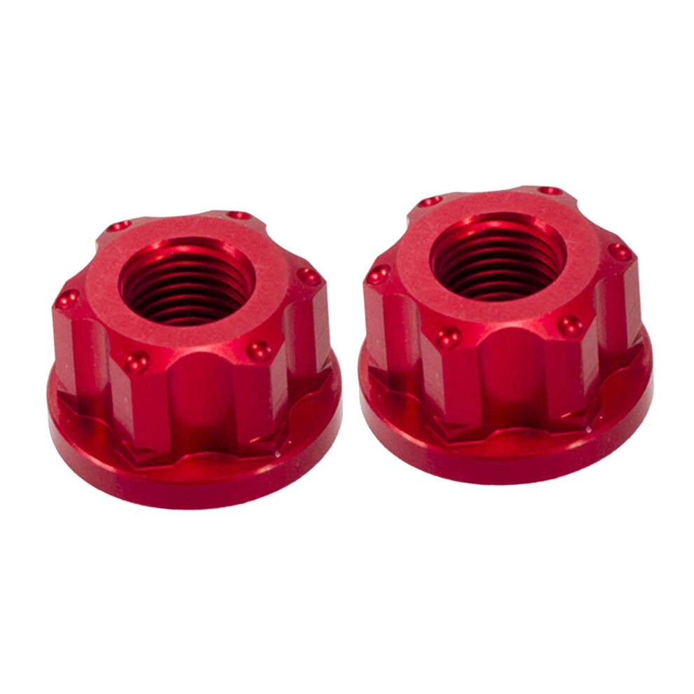 2X Bike Wheel Hub Axle Nuts For Fixed Gear Bicycle M9 Nonslip Front Ax 6902695644276