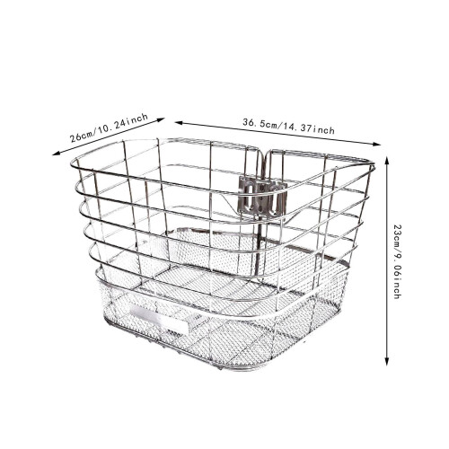 Bike Basket Rustproof Convenient Lightweight Front Mounted Cycling Acc 1