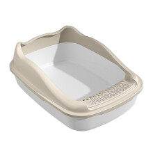 Open Top Cats Litter Box Litter Pan Indoor Cats Splashproof Pets Litte