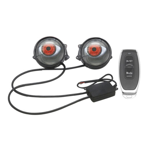 Devil Eye LED Headlight Kit Car Dynamic Lights 12v with Remote Control Control Eyes Retrofit Kits Headlight Assembly