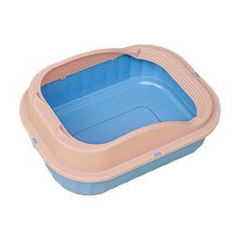 Cat Litter Box Open Top Prevent Sand Leakage Easy to Clean Bedpan Litt