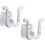 2 Pack Wall Mounted Slipper Rack Shoe Organizer UShaped Holder for Bathroom, White 5