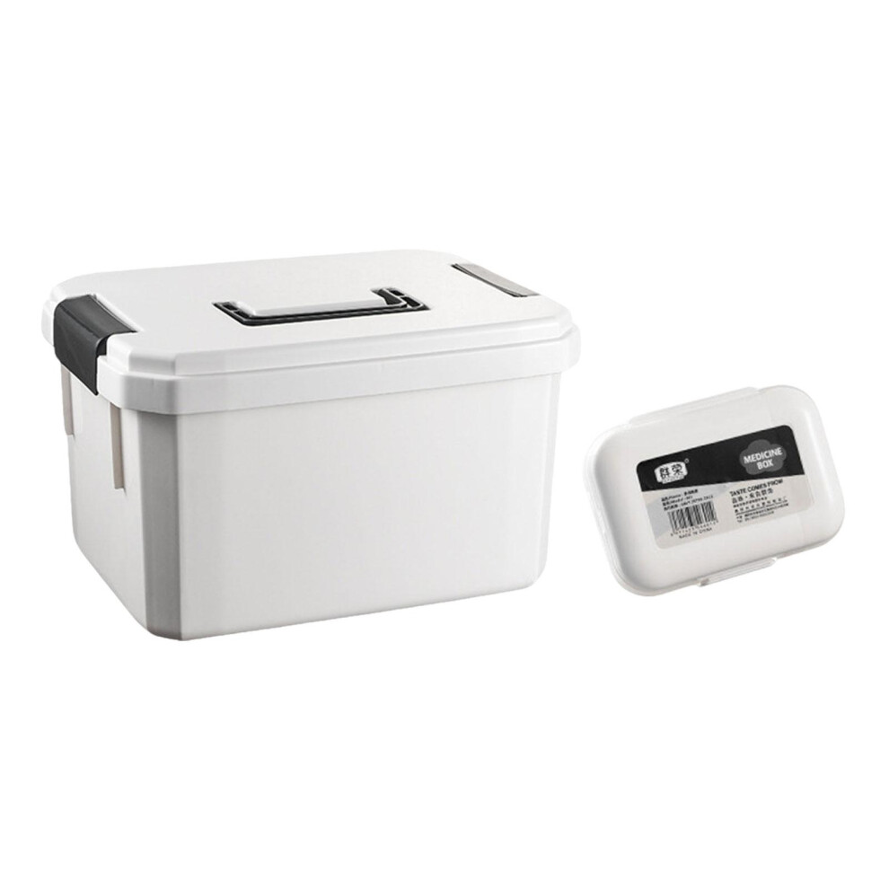 Medicine Box Multipurpose with Lid Medicine Cabinet for Office Car Wor