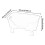 Pet Hammock Bed Portable Easy Cleaning Breathable Universal Elevated C 2