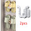 2 Pack Wall Mounted Slipper Rack Shoe Organizer UShaped Holder for Bathroom, White 3