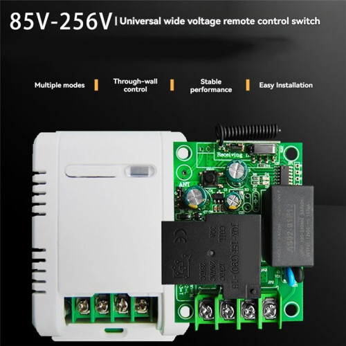 433MHz Universal Wireless Remote Control  AC220V Relay Module and 500m Transmitter for Light/Garage Gate/Motor 1