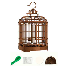 Luxury Bird Cage Hanging Hook Parrot Stand Cage for Canary Finches Par