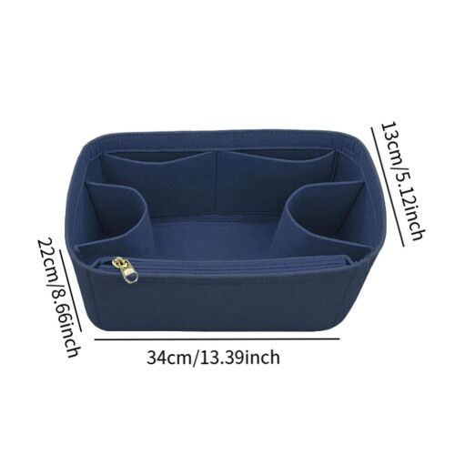 Purse Organizer Insert Shaper Felt Bag Organizer for Luggage Backpack 1