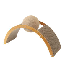 Cats Scratcher Pad Cat Scratch Ball Non Slip Corrugated Cat Scratch Pa