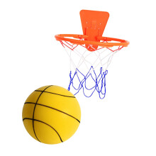 Silent Basketball with Hoop Easy to Grip Lightweight Silent Kids Sport
