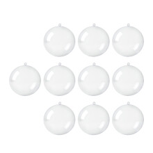 10x Christmas Clear Balls Filling DIY Crafts for Wedding Baby Shower H