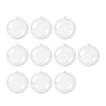 10x Christmas Clear Balls Filling DIY Crafts for Wedding Baby Shower H