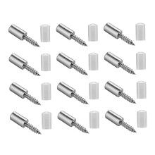 12 Pieces Self Tapping Screws Wardrobe Partition Nails for Cupboard Wa