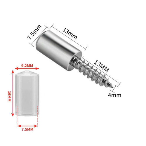 12 Pieces Self Tapping Screws Wardrobe Partition Nails for Cupboard Wa 1