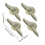 4x Push Pull Window Pulley Wear Resistant Nylon Rollers Kitchen Nylon 2