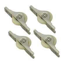 4x Push Pull Window Pulley Wear Resistant Nylon Rollers Kitchen Nylon
