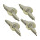 4x Push Pull Window Pulley Wear Resistant Nylon Rollers Kitchen Nylon 1