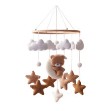 Baby Mobile Hanging Creative Sensory Toy Photography Props Wooden Wind